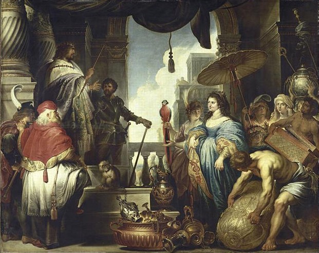 « Salomon et la reine de Saba », Jan Erasmus Quellinus, XVIIe siècle, musée des beaux-arts, Lille. 